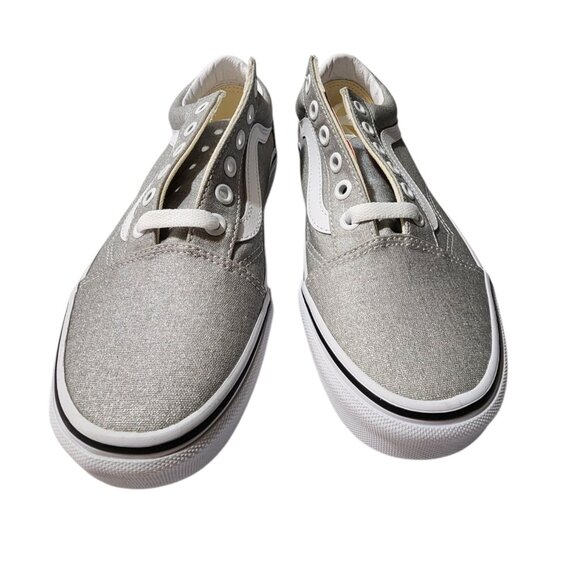 Vans Old Skool Glitter Grey Silver & Canvas 6.0M/7.5W‎ - Picture 4 of 8